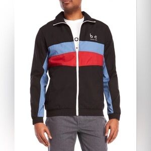 Barney Cools Black Nylon Full Zip Quick Jacket Windbreaker Mens XL NWT